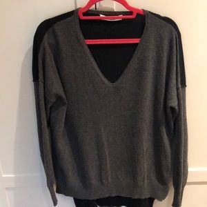 Kokun Grey & Black Sweater Zippers On Both Sides